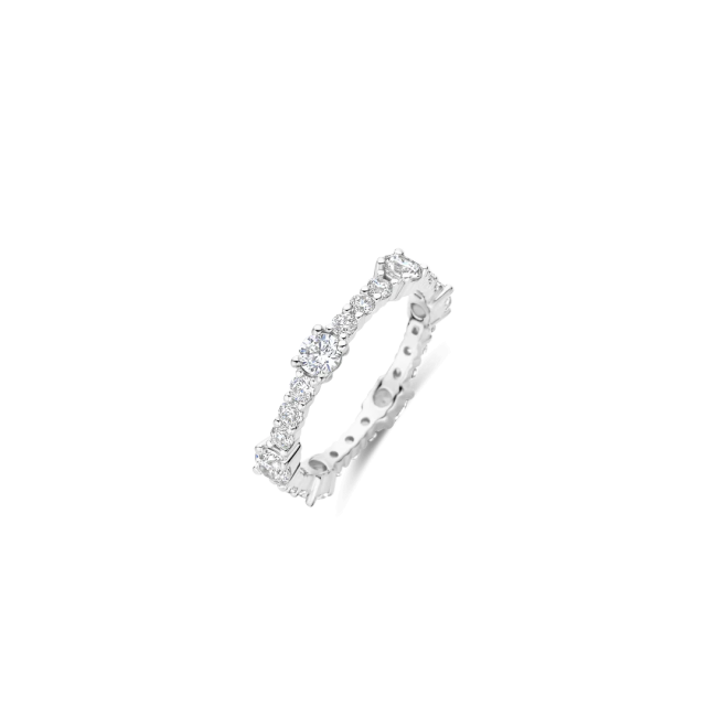 TI SENTO MILANO Eternity Tennis Ring in Silver 925 with Zircons