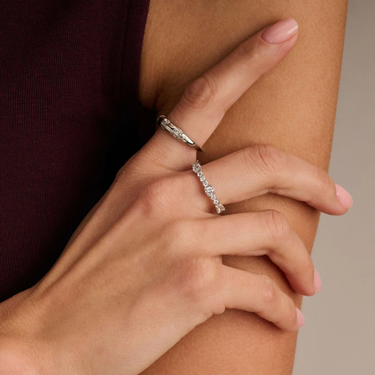 TI SENTO MILANO Eternity Tennis Ring in Silver 925 with Zircons