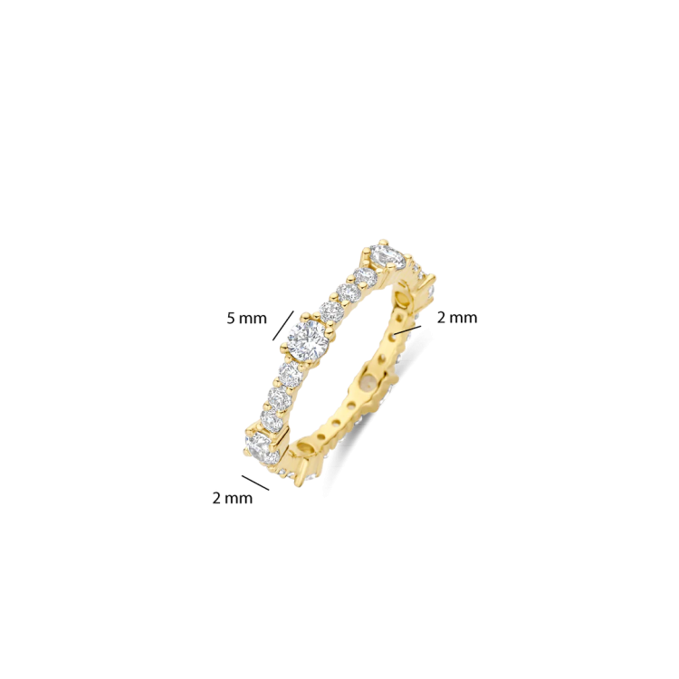 TI SENTO MILANO Eternity Tennis Ring in Silver 925 with Zircons