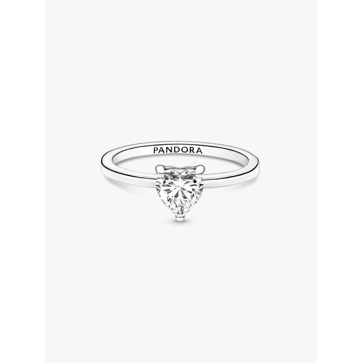 PANDORA TIMELESS Αστραφτερό Δαχτυλίδι Μονόπετρο Καρδιά