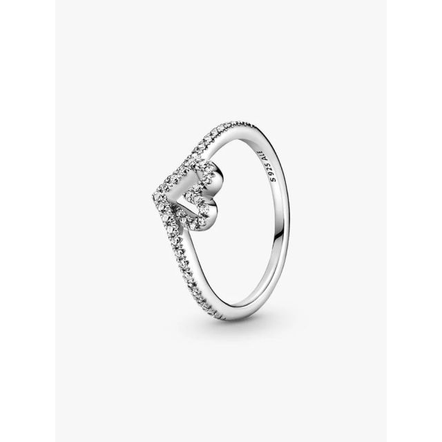 PANDORA TIMELESS Αστραφτερό Δαχτυλίδι V με Καρδιά
