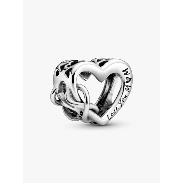 PANDORA MOMENTS Love You Mum Infinity Heart Charm