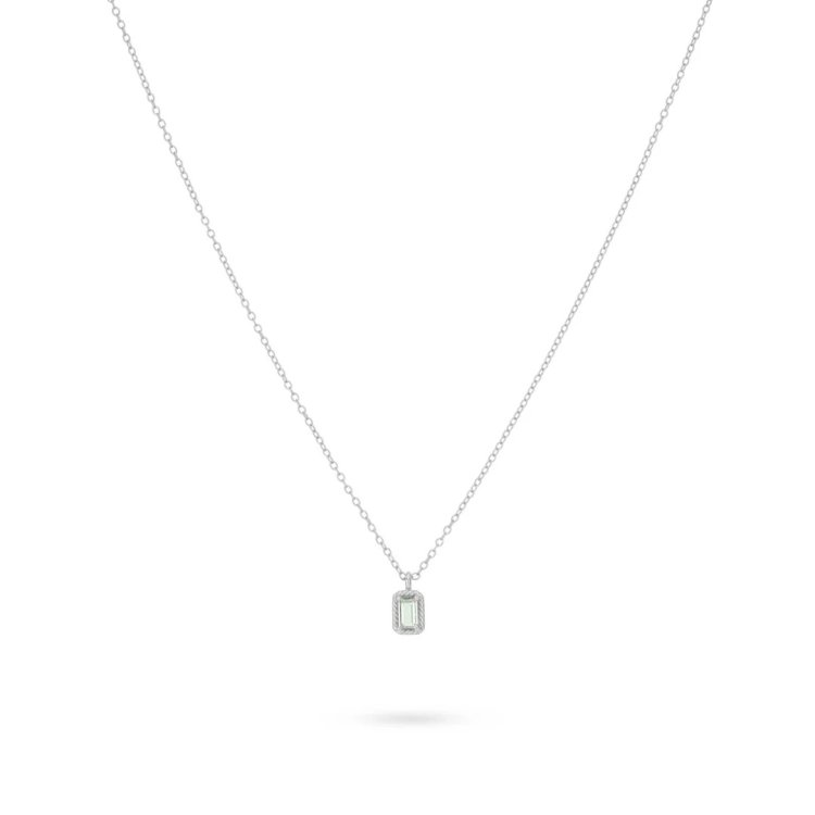 24KAE Necklace with Colored Stone