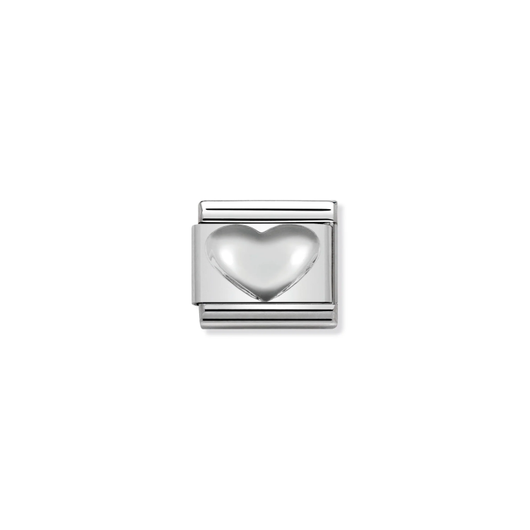 NOMINATION COMPOSABLE CLASSIC LINK HEART IN 925 SILVER