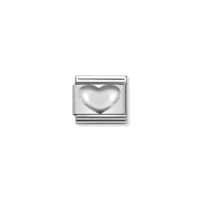 NOMINATION COMPOSABLE CLASSIC LINK HEART IN 925 SILVER