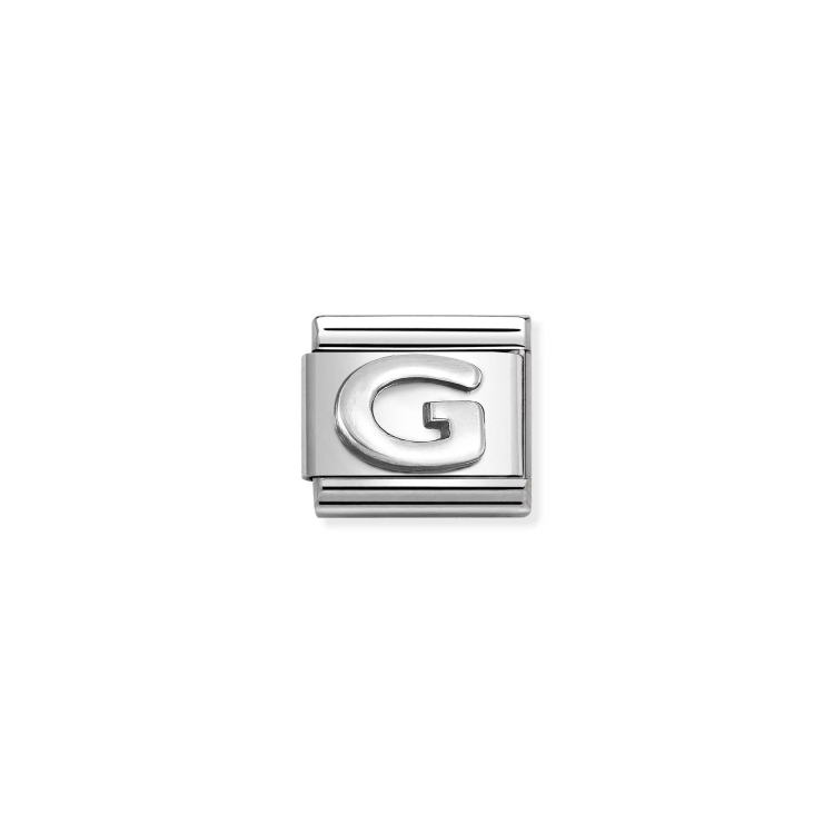NOMINATION COMPOSABLE CLASSIC LINK LETTER G IN 925 SILVER