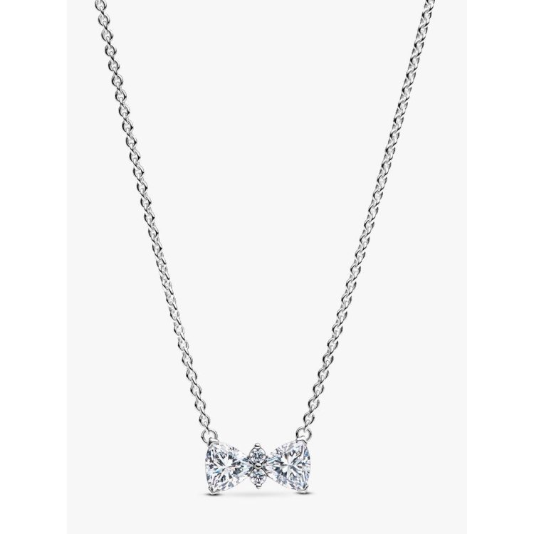 PANDORA ΤΙΜΕLESS Sparkling Bow Necklace
