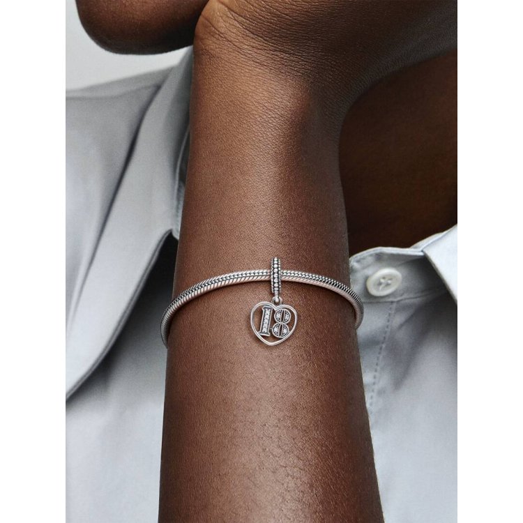 PANDORA MOMENTS 18th Celebration Dangle Charm