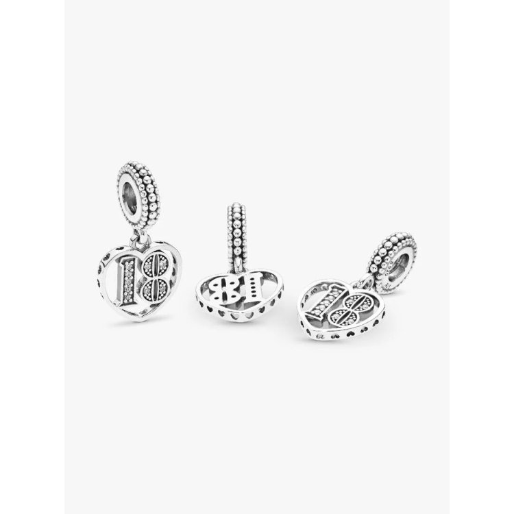 PANDORA MOMENTS 18th Celebration Dangle Charm