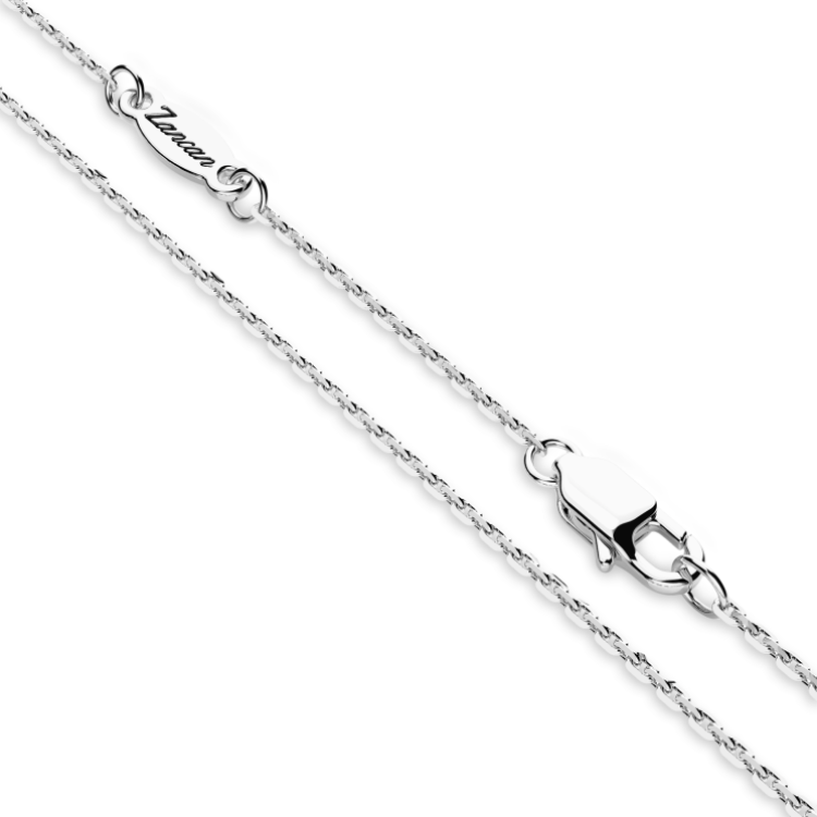 ZANCAN Silver Necklace with Vertical Tag Pendant