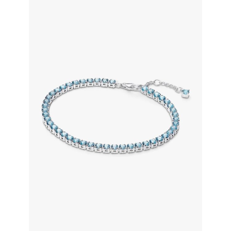 PANDORA TIMELESS Sparkling Light Blue Tennis Bracelet