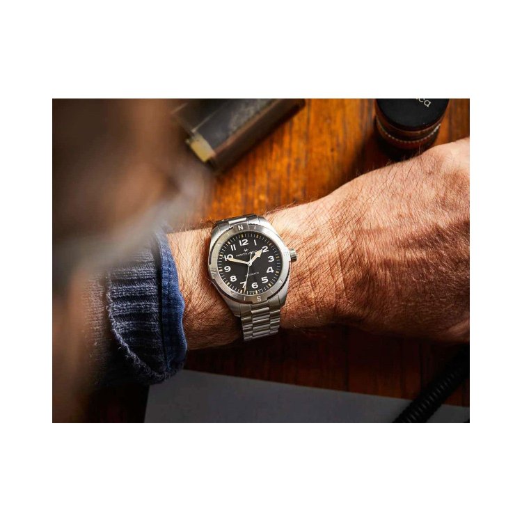 HAMILTON Khaki Field Expedition Auto Stainless Steel Bracelet