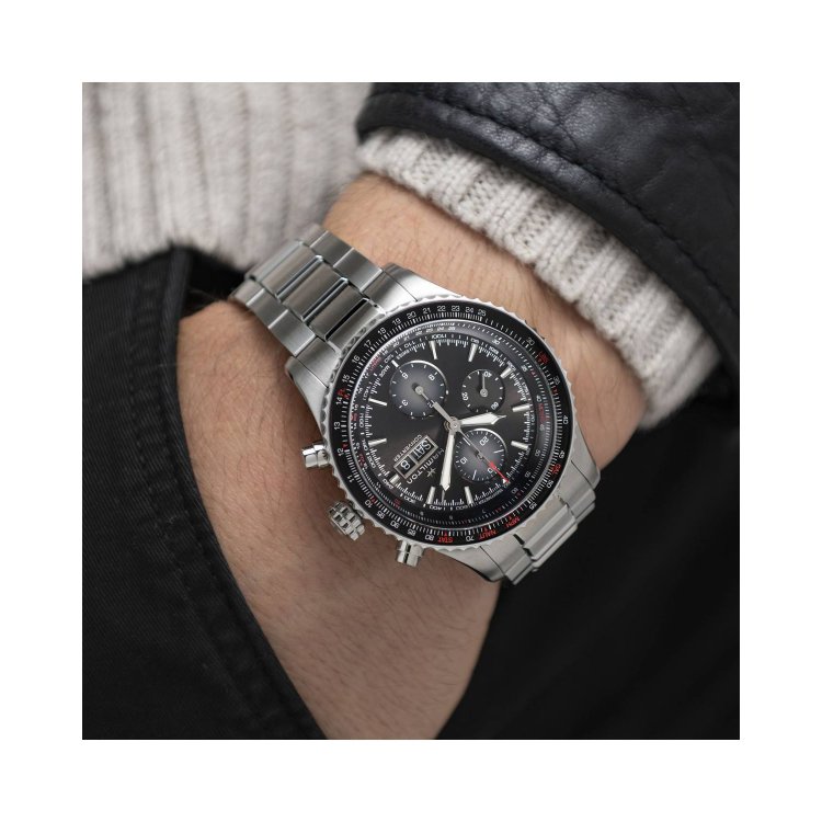 HAMILTON Khaki Aviation Converter Auto Chrono Stainless Steel Bracelet