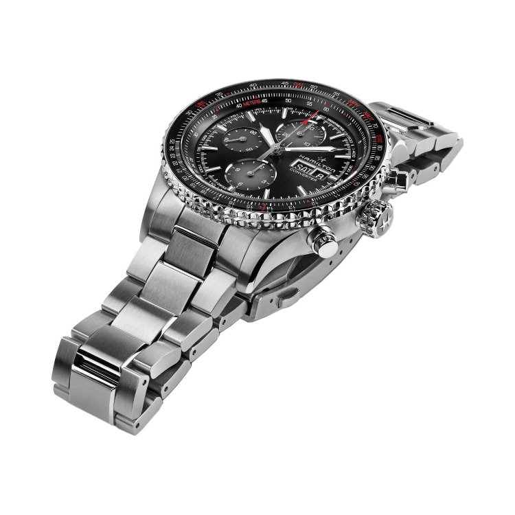 HAMILTON Khaki Aviation Converter Auto Chrono Stainless Steel Bracelet