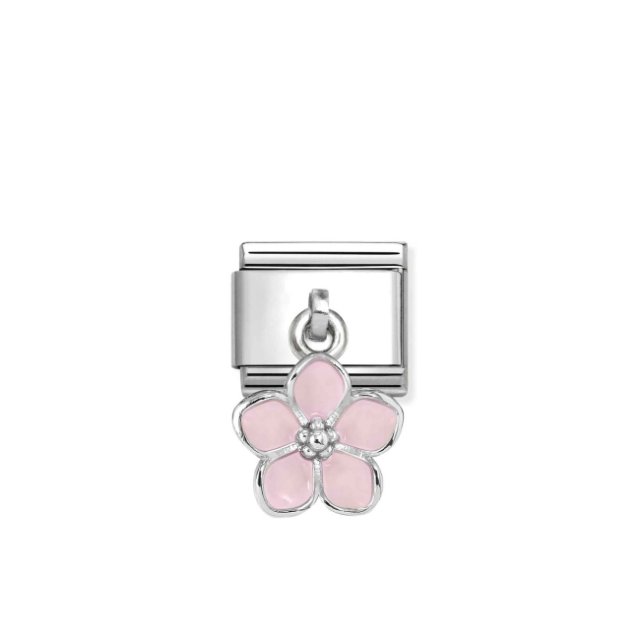 NOMINATION COMPOSABLE CLASSIC UNISEX PINK FLOWER PENDANT 