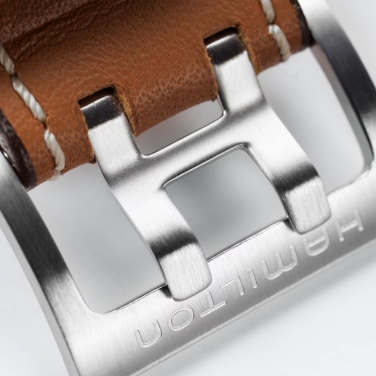 HAMILTON Khaki Aviation X-Wind Automatic Chronograph Brown Leather