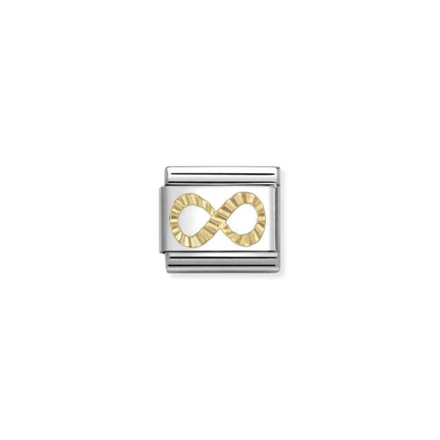 NOMINATION COMPOSABLE CLASSIC LINK DIAMOND INFINITY IN 18K GOLD