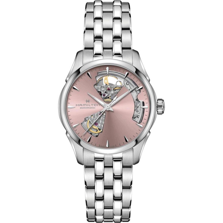 HAMILTON Jazzmaster Open Heart Lady Auto Stainless Steel Bracelet