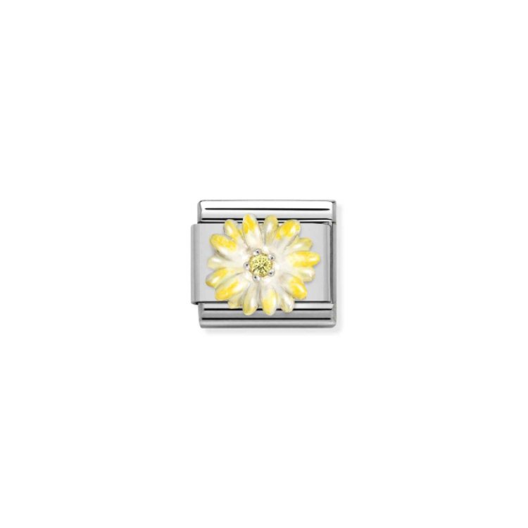 NOMINATION COMPOSABLE CLASSIC UNISEX LINK  YELLOW FLOWER
