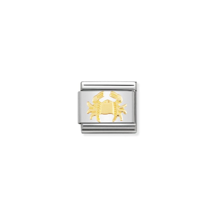 NOMINATION COMPOSABLE CLASSIC LINK CANCER IN 18K GOLD