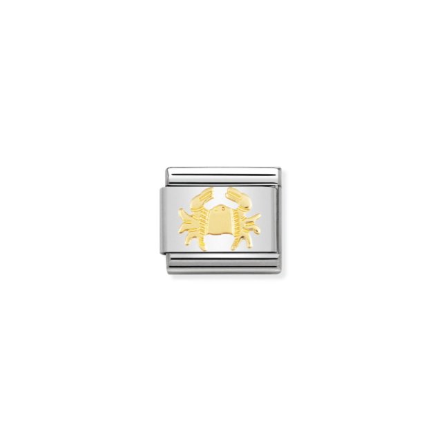 NOMINATION COMPOSABLE CLASSIC LINK CANCER IN 18K GOLD