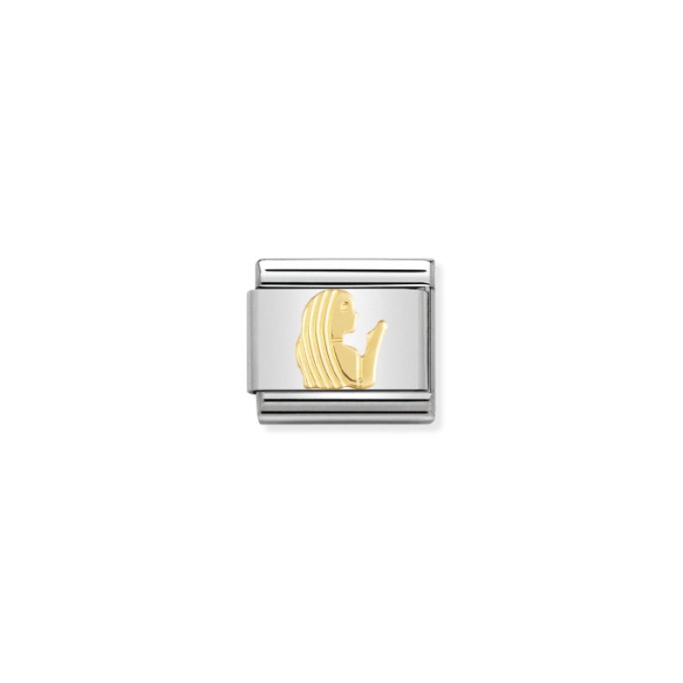 NOMINATION COMPOSABLE CLASSIC LINK VIRGO IN 18K GOLD
