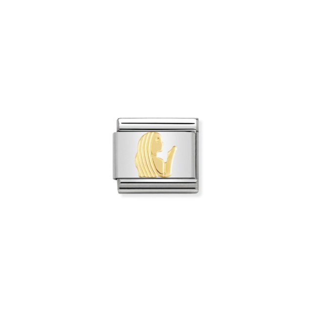 NOMINATION COMPOSABLE CLASSIC LINK VIRGO IN 18K GOLD

