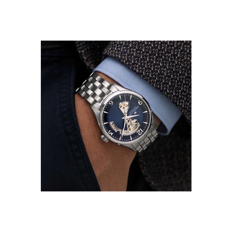 HAMILTON Jazzmaster Open Heart Automatic Stainless Steel Bracelet 