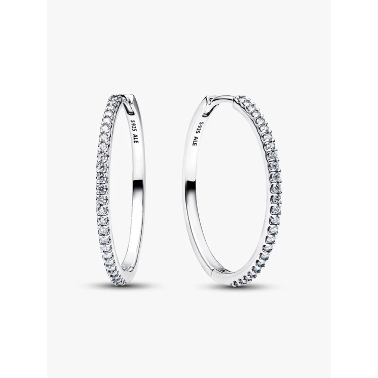 PANDORA TIMELESS Sparkling Hoop Earrings 