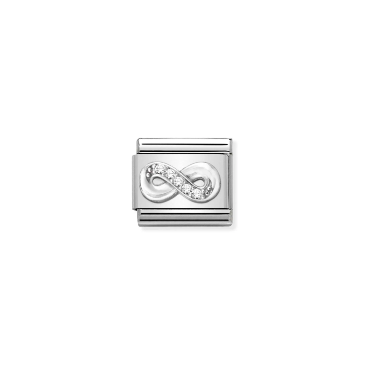 NOMINATION COMPOSABLE CLASSIC LINK INFINITY IN SILVER WITH CZ