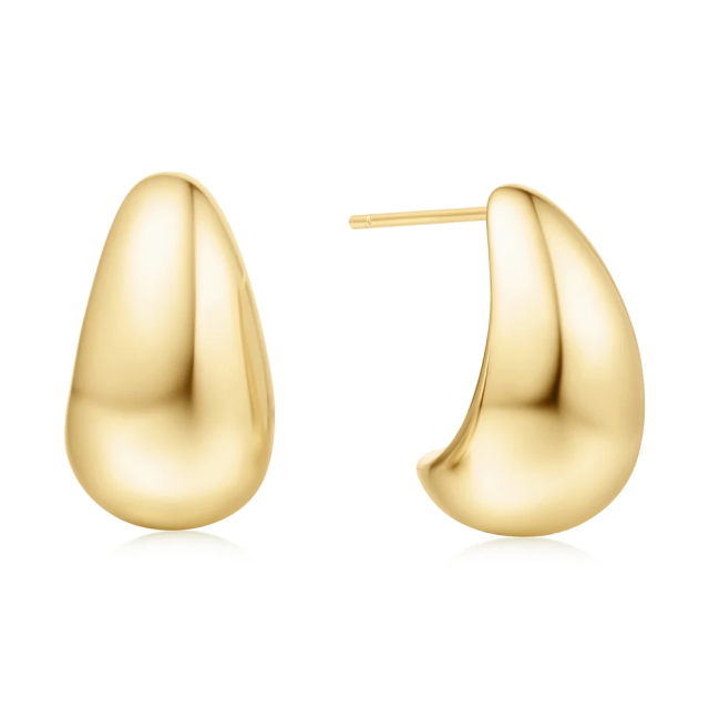 ANIA HAIE Gold Bold Dome Hoop Earrings