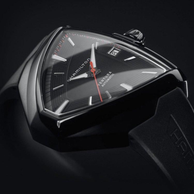 HAMILTON Ventura Elvis80 Automatic Black Leather
