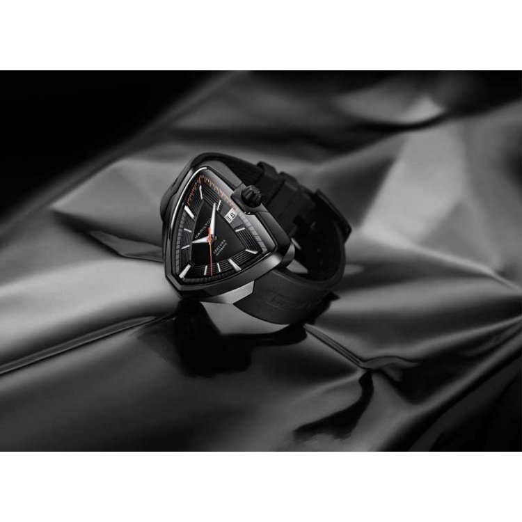 HAMILTON Ventura Elvis80 Automatic Black Leather