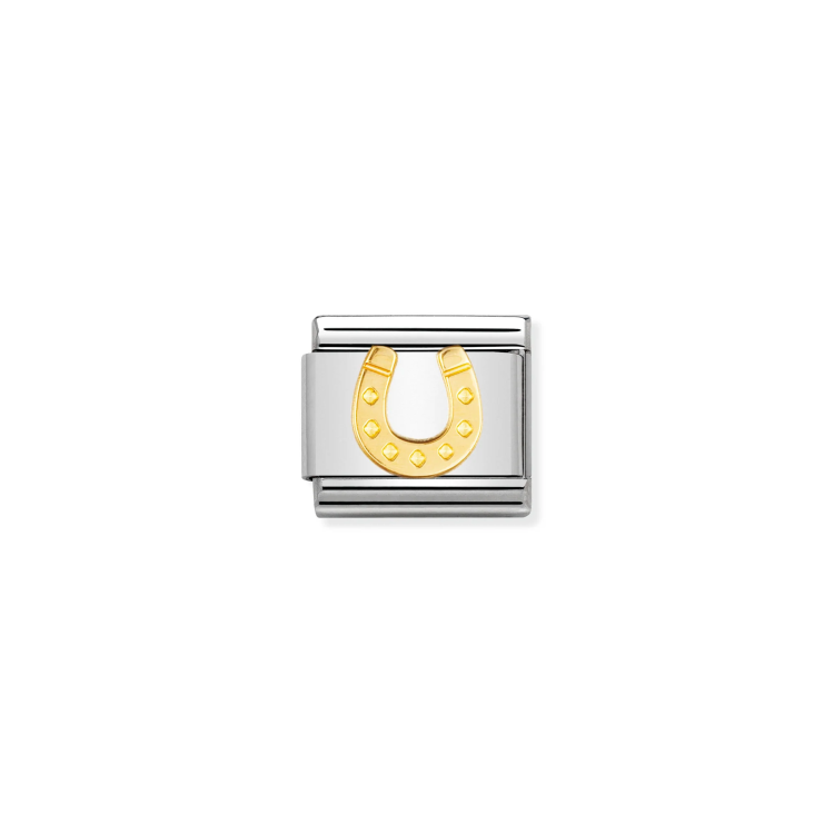NOMINATION COMPOSABLE CLASSIC LINK DANISH HORSESHOE UP IN 18K GOLD