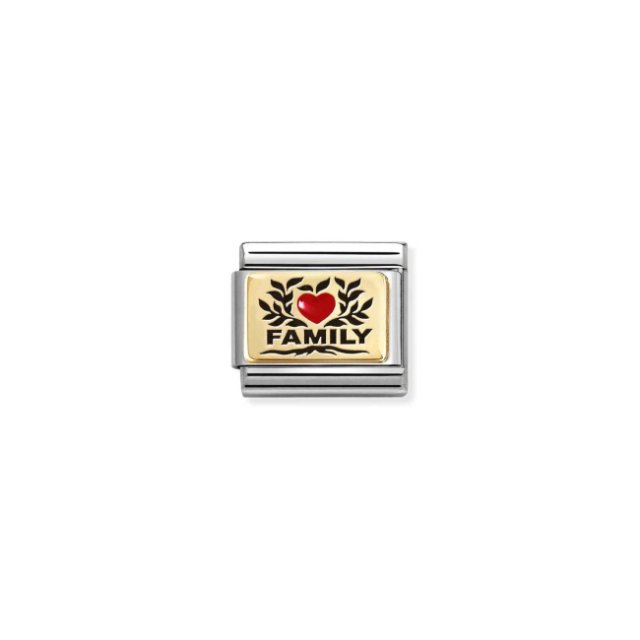NOMINATION COMPOSABLE LINK FAMILY RED HEART