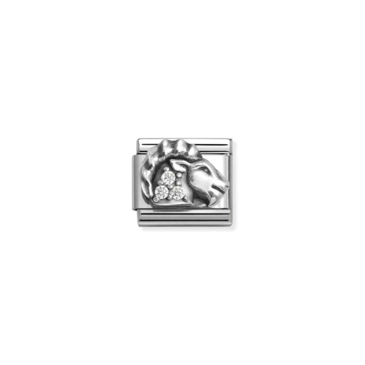 NOMINATION COMPOSABLE CLASSIC LINK CAPRICORN WITH CZ IN925 SILVER
