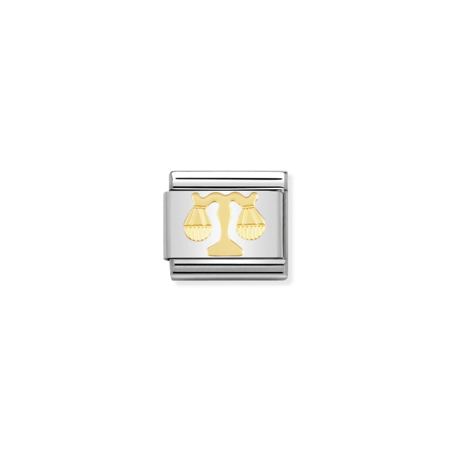 NOMINATION COMPOSABLE CLASSIC LINK LIBRA IN 18K GOLD
