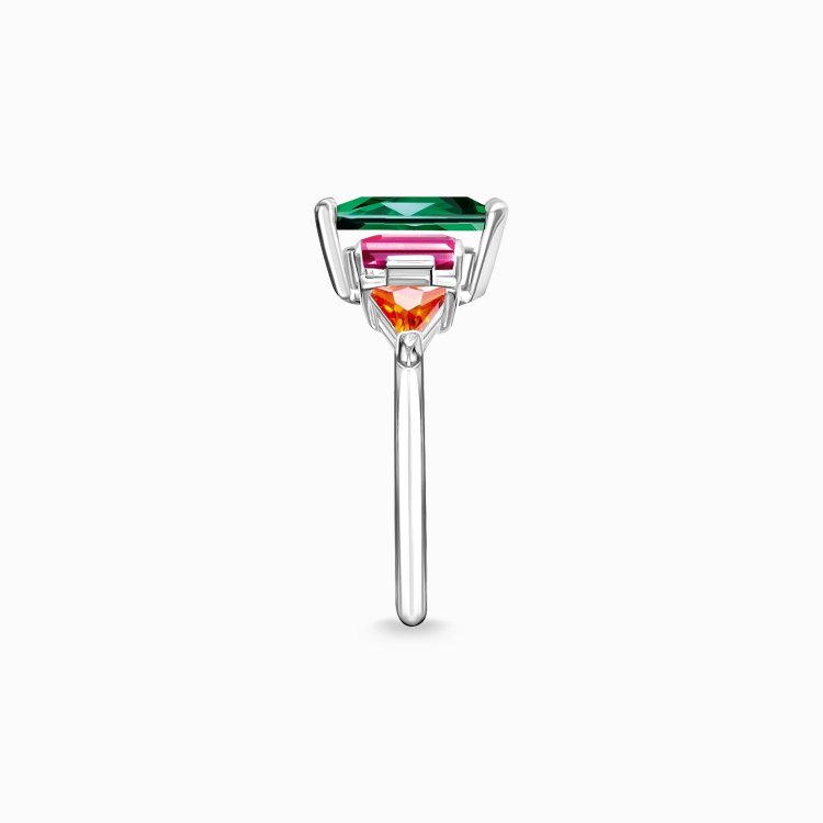 THOMAS SABO Silver Ring Colourful Stones