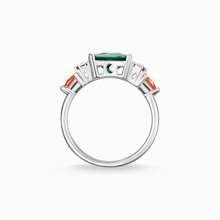 THOMAS SABO Silver Ring Colourful Stones