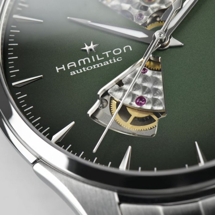 HAMILTON Jazzmaster Open Heart Auto Stainless Steel Bracelet
