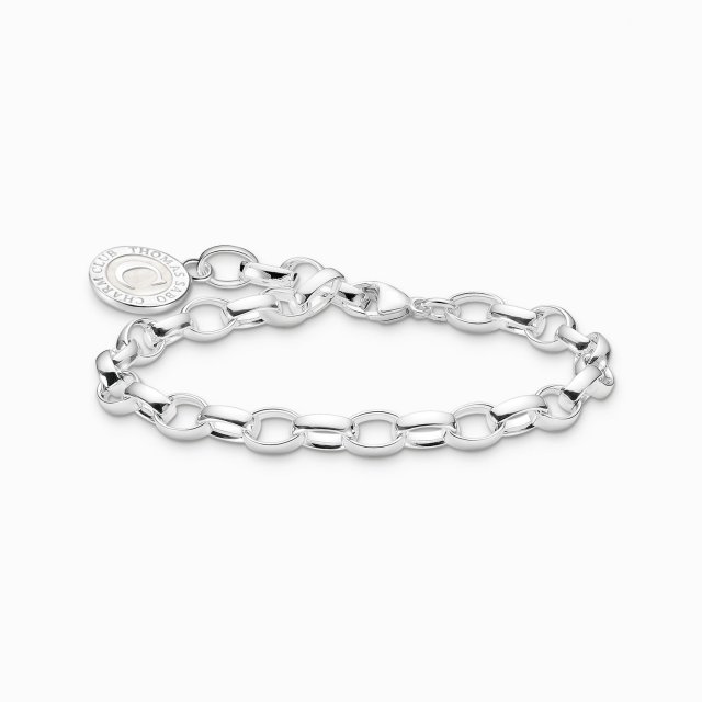 THOMAS SABO Member Charm Bracelet with White Charmista Coin Silver
