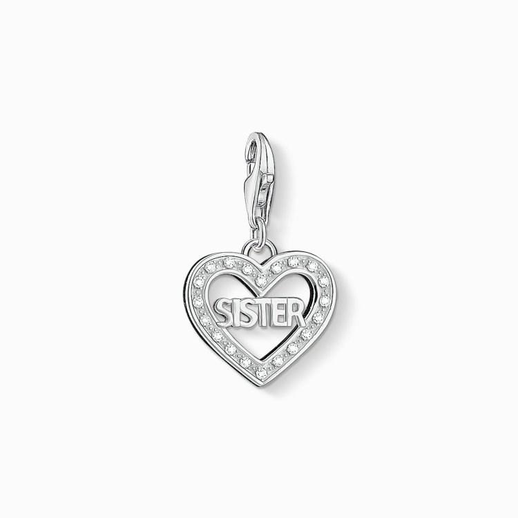 THOMAS SABO Silver Charm Pendant Sister