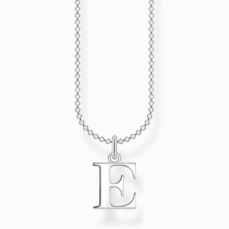 THOMAS SABO Silver Necklace Letter E