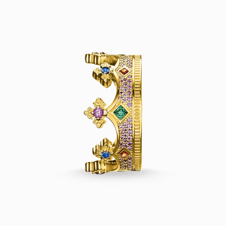THOMAS SABO Silver Ring Crown Gold