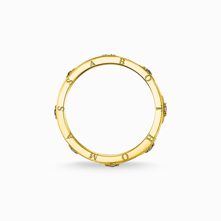 THOMAS SABO Silver Ring Crown Gold
