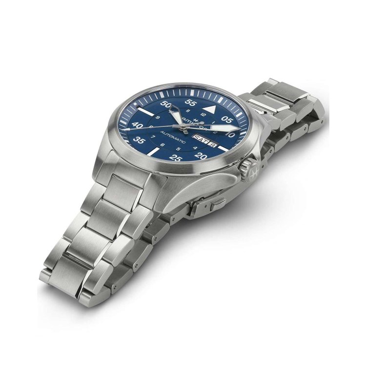 HAMILTON Khaki Aviation Pilot Day Date Auto Stainless Steel Bracelet