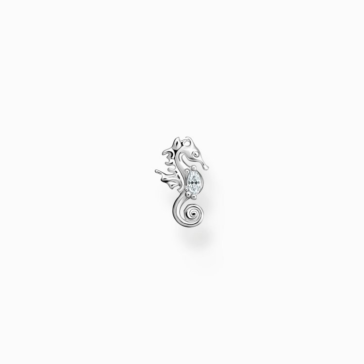 THOMAS SABO Silver Single Ear Stud Seahorse