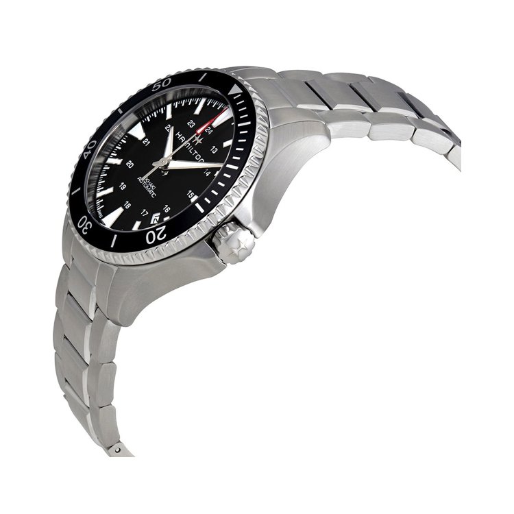 HAMILTON Khaki Navy Scuba Auto Stainless Steel Bracelet