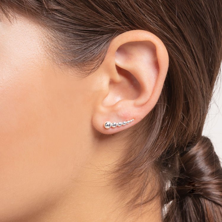 THOMAS SABO Silver Ear Climber Dots