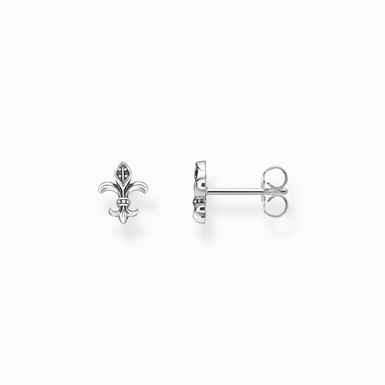 THOMAS SABO Silver Ear Studs Fleur-de-lis